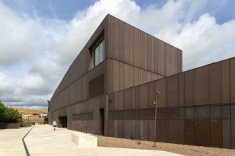 Modern architecture of new Parador de Molina de Aragón, Guadalajara province, Castile-La Mancha,