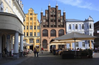 Der Alte Markt (Nordseite), Stralsund, Vorpommern-Rügen District, Mecklenburg-Western Pomerania,