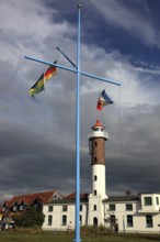 Timmendorf lighthouse on the island of Poel on the Baltic Sea, Northwest Mecklenburg district,