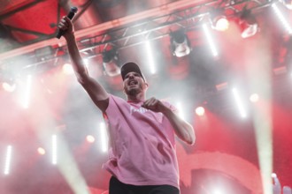 Mal Élevé (Pablo Charlemoine), singer of Irie Révoltés live on Irieunion - Le Re-Tour pour une