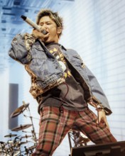 Singer Takahiro Moriuchi from One Ok Rock live on Detox European Tour 2025 in Berlin's