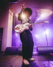 Singer Justin Hawkins from The Darkness live on Dreams On Toast Tour at Metropol Berlin on 10