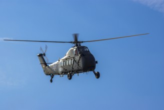 A Sikorsky S-58C transport helicopter in the colours of the German Army with the registration