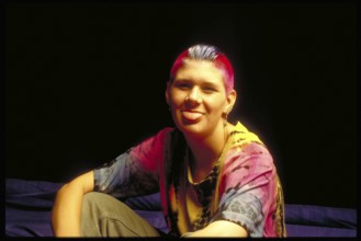 Teenage girl in punk look, Bavaria, Germany