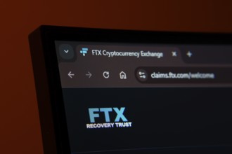 Dhaka, Bangladesh- 02 June 2025: Close-up of a computer screen displaying the FTX web interface in