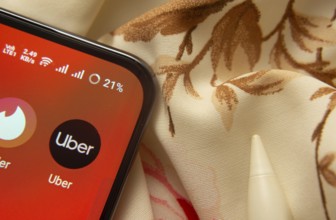 Dhaka, Bangladesh- 07 May 2025: Uber app icon is seen on smartphone