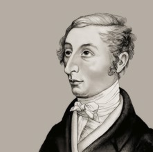 Carl Maria von Weber, 1786 - 1826, German composer, conductor and pianist, digitally edited