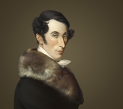Carl Maria von Weber, 1786 - 1826, German composer, conductor and pianist, digitally edited after a