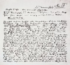 New Year's greetings from Carl Maria von Weber, 1786 - 1826, German composer, conductor and pianist