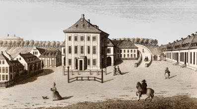 The Morettische Opernhaus, also Moretti-Theater, opera house, small court theatre, 1784, Dresden,