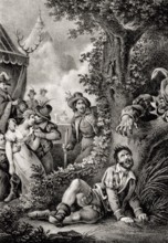 Scene from Act 3, the Romantic opera Der Freischütz by Carl Maria von Weber, 1786 - 1826, German