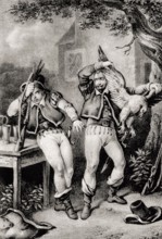 Scene from Act 1, the Romantic opera Der Freischütz by Carl Maria von Weber, 1786 - 1826, German