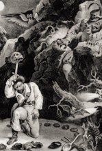 Scene from Act 2, the Romantic opera Der Freischütz by Carl Maria von Weber, 1786 - 1826, German