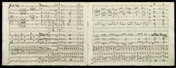 Notesheet from the Romantic opera Der Freischütz by Carl Maria von Weber, 1786 - 1826, German