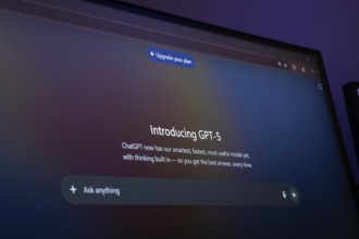 Gazipur, Bangladesh- 09 Aug 2025: OpenAI GPT-5 on the laptop screen