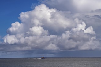 Wadden Sea between the Dutch coast near Eemshaven and the German North Sea island of Borkum, Wadden