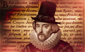 Portrait of Sir Francis Bacon, 1561 - 1626, English lawyer, statesman, essayist, historian,