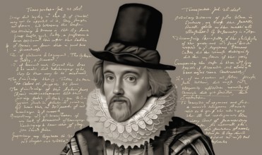Portrait of Sir Francis Bacon, Baron Baco of Verulam, 1561 - 1626, English lawyer, statesman,