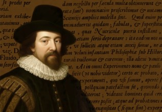 Portrait of Sir Francis Bacon, Baron Baco of Verulam, 1561 - 1626, English lawyer, statesman,