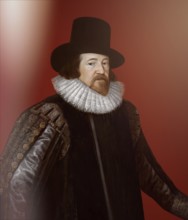 Portrait of Sir Francis Bacon, Baron Baco of Verulam, 1561 - 1626, English lawyer, statesman,