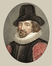 Portrait of Sir Francis Bacon, Baron Baco of Verulam, 1561 - 1626, English lawyer, statesman,