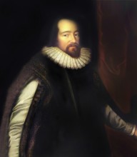 Portrait of Sir Francis Bacon, Baron Baco of Verulam, 1561 - 1626, English lawyer, statesman,