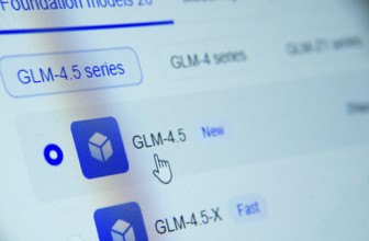 Dhaka, Bangladesh- 30 July 2025: Screen showing a Zhipu AI interface with highlighted GLM-4.5 model