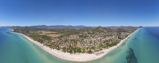 White sandy beaches and turquoise-blue sea stretch for several kilometres on the Costa Rei, a