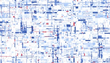 Abstract creative glitch overlay texture. Geometric pixel pattern, AI generated