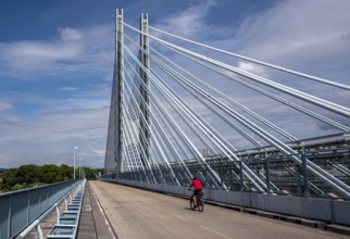 The factory bridge over the River Main in Kelsterbach, Hesse, Germany