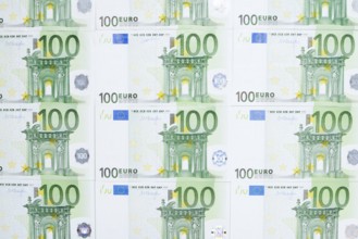 100 euro banknotes, 100 euros