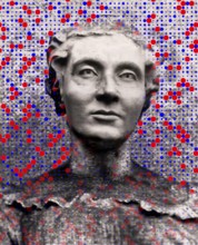 Bust of Marie-Sophie Germain, 1776 –1831, French mathematician, physicist and philosopher,