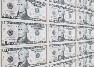 10 US dollar notes, 10 dollar banknotes