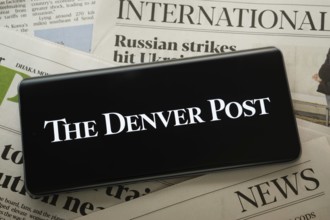 Dhaka, Bangladesh - 18 July 2025: The logo of The Denver post is displayed on a smartphone screen