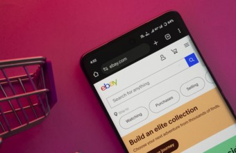 Dhaka, Bangladesh- 23 June 2025: A smartphone displaying the eBay website with a shopping cart is