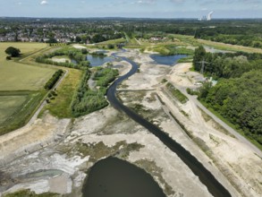 Dortmund, Castrop-Rauxel, North Rhine-Westphalia, Germany - River renaturalisation, renaturation of