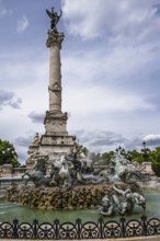 Fontaine du Char du Triomphe de la Concorde, Place des Quinconces, Bordeaux, Gironde,