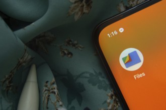 Dhaka, Bangladesh- 07 May 2025: Google Files app icon is seen on smartphone