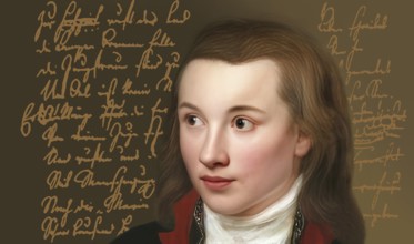 Portrait of Georg Philipp Friedrich Freiherr von Hardenberg, pseudonym and pen name Novalis, 1772 -