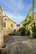 Alley in the historic centre of the Capital of Culture 2026, Trencín, Slovakia