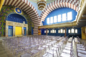 Renovated interior of the Neolog Synagogue converted into a cultural centre by Berlin architect