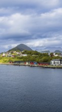 Alesund, port town in Norway famous for Art Nouveau architecture, fjords and scenic landscapes