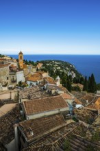 Picturesque mountain village overlooking the sea, Roquebrune, Roquebrune-Cap-Martin, near Monaco,