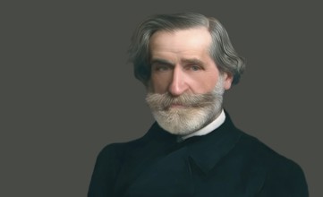 Giuseppe Fortunino Francesco Verdi, 1813 – 1901, Italian composer, digitally edited after a