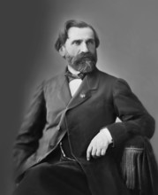 Giuseppe Fortunino Francesco Verdi, 1813 – 1901, Italian composer, digitally edited after a