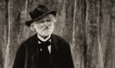 Giuseppe Fortunino Francesco Verdi, 1813 – 1901, Italian composer, digitally edited after a