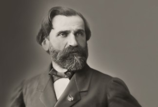 Giuseppe Fortunino Francesco Verdi, 1813 – 1901, Italian composer, digitally edited after a