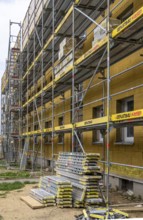 Energy refurbishment of an older residential building, thermal insulation with mineral wool