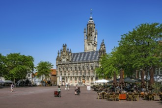 Middelburg, Zeeland, Netherlands - Stadhuis Middelburg. The town hall on the market square in the