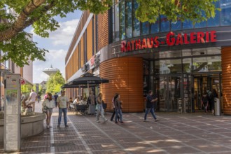 Rathaus-Galerie shopping centre, in the city centre of Leverkusen, modern, new shopping centre from